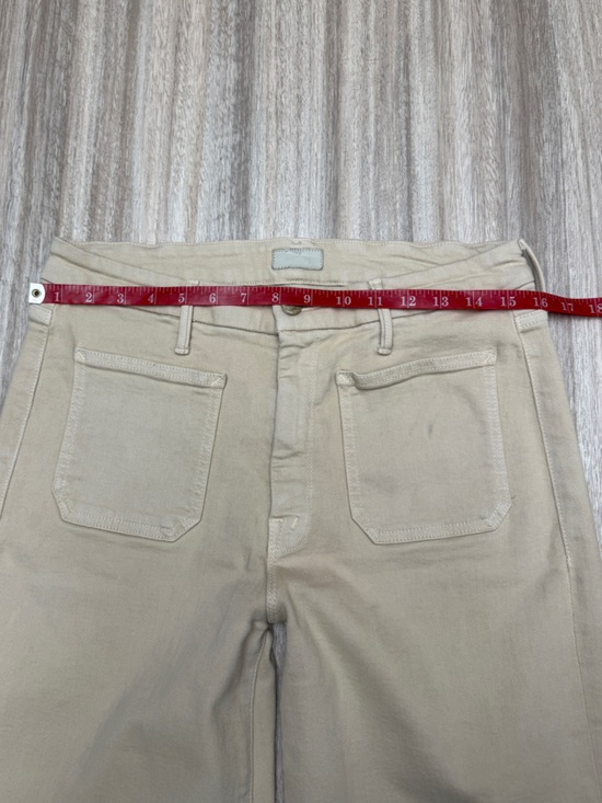 MOTHER The Patch Pocket Undercover Sneak Jeans Size 31 Women’s in Khaki - Picture 12 of 16